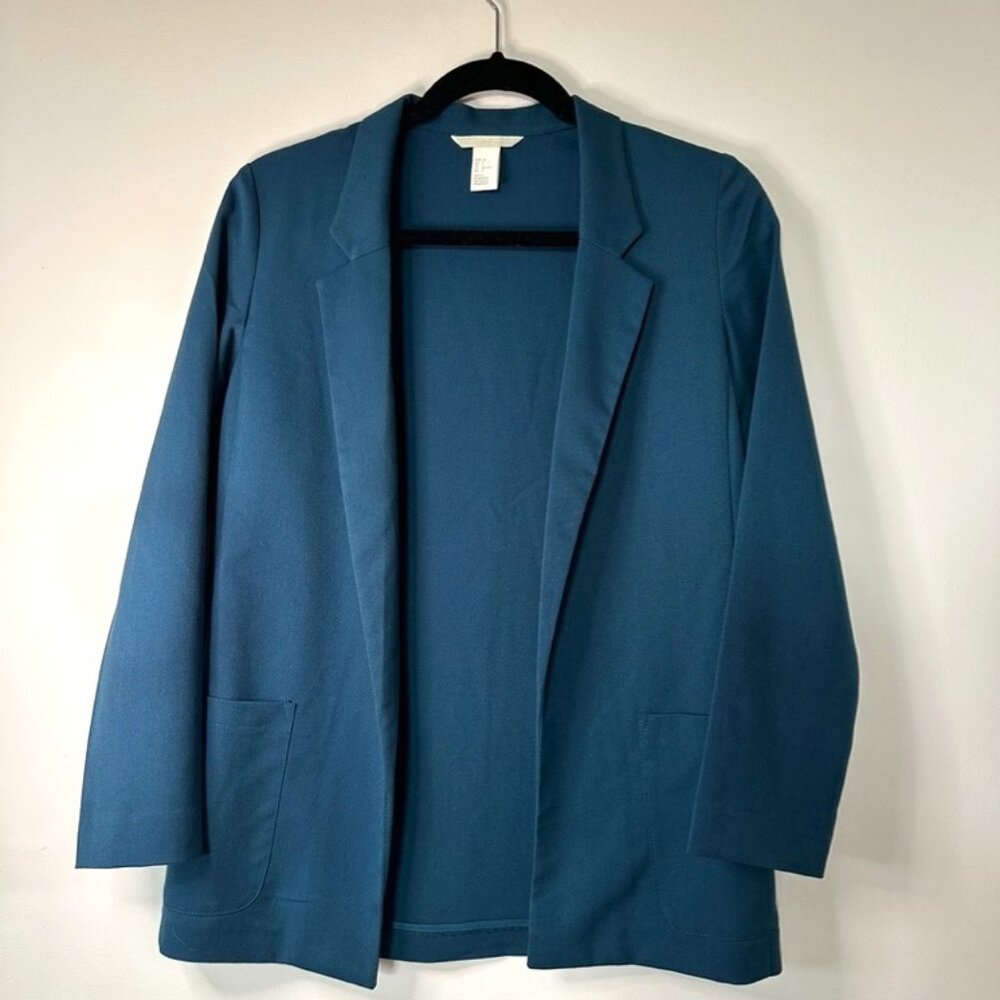 H&M, Blazer, Teal, Size 2
